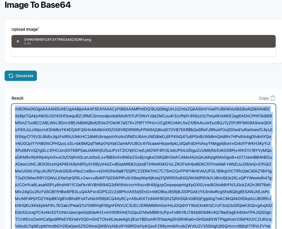 Image To Base64 TinyDevKit